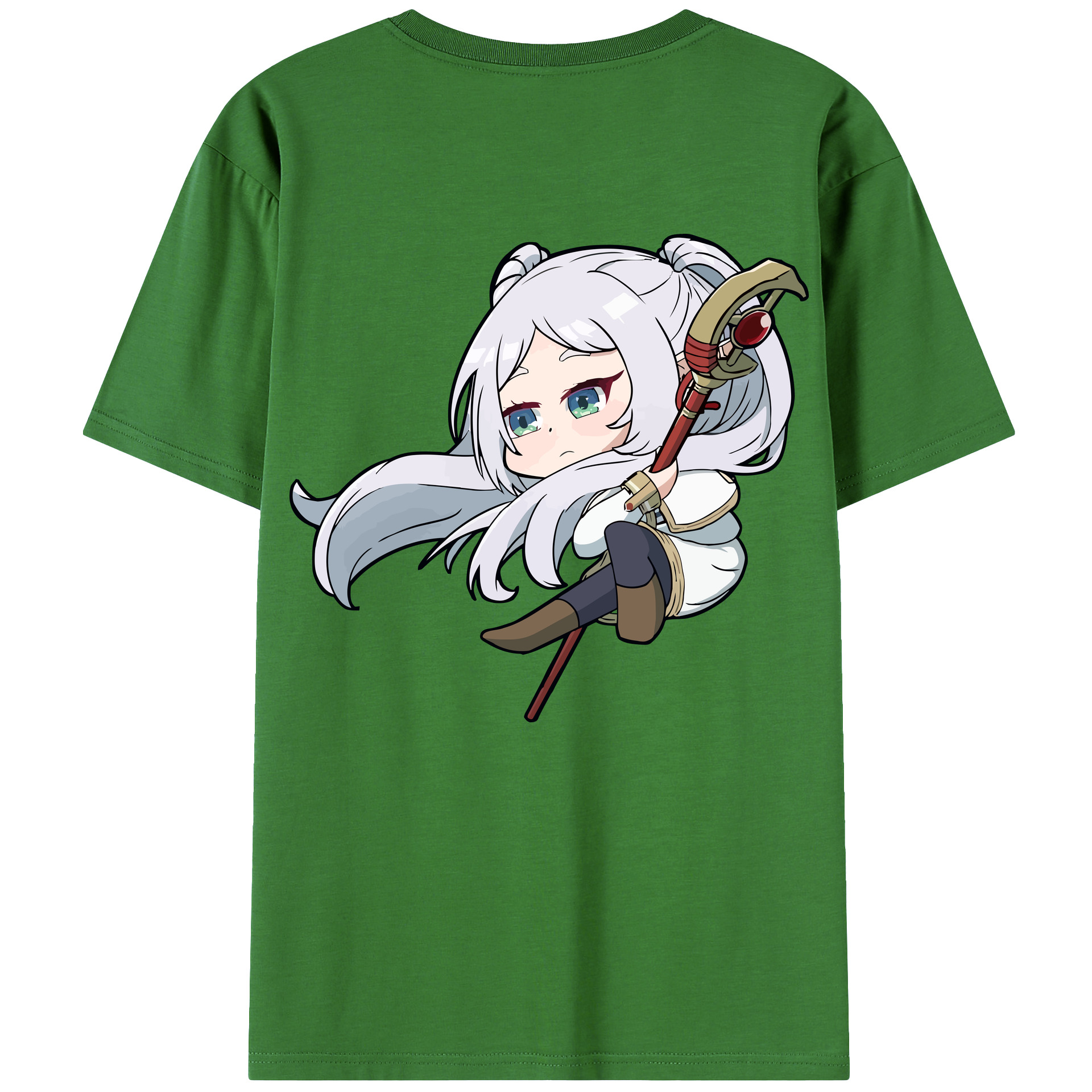 （画像用） 葬送のフリーレン Frieren レディース半袖Tシャツ(バックプリント)